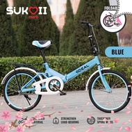 Skoi 20 Inch Folding Bike Foldable Bicycle Cycling Mountain Bike Off-road City Bicycle Road Bike Adu