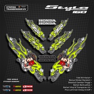 STYLO 160 GEISHA TRANSPARENT UV DECAL STICKER ANTI-SCRATCHBENING