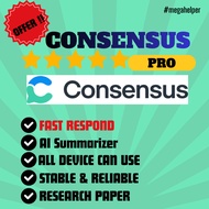 ⚡FAST 24/7⚡ Consensus AI Premium Account | Evidence-Based Answers, Faster | AI Search Engine
