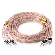 ATAUDIO HiFi Speaker for Amplifier Banana Cable 7N OCC Mixed Silver Professional Audio Speaker Wire 