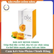 [ GIÁ SỈ ] - Thực phẩm D4X get detox vision giúp thải độc cơ thể hỗ trợ phục hồi sức khỏe - Hộp 10 g