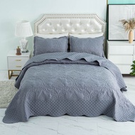 COTTON SEJUK Patchwork Cadar 3 in 1 Bedsheet Queen Size Kualiti