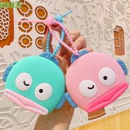 KIKO2E Crayon Shin-chan Coin Purse, Ugly Fish Bag Pendant Mini Silicone Coin Purse Bag, Cartoon Coin