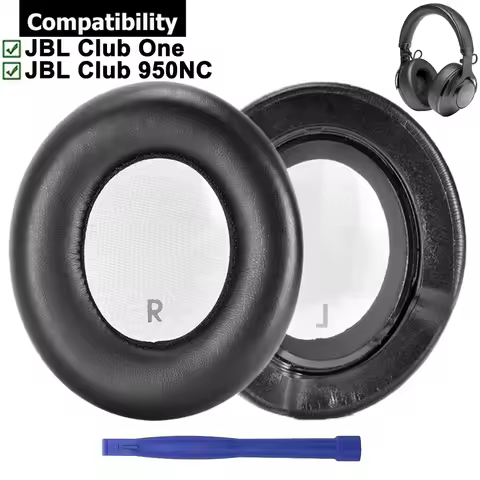 1 Pair Replacement Earpads Ear Cushion Pads Muffs For JBL Club One 1 900 950NC Wireless Over-Ear Noi