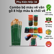 Wood grain paint powder, wood grain paint set