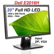 Refurbish 20 inch Dell E2016H Full HD LED Monitor 20" Computer Screen