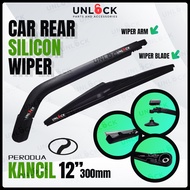 Car Rear Wiper Silicone Arm Rear Wiper Silicon Blade with Arm For Myvi Viva Kelisa Kenari Exora Kanc