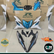 [READY STOCK] Coverset Bodyset Yamaha  MX KING-150  Y15 Y15ZR V1 V2 Cyan Silver (STICKER TANAM)