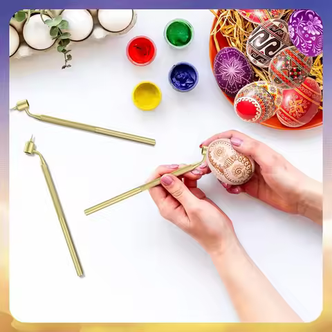 Set of 3 Pysanka Set Hot Wax Drawing Pens for Decorative Arts for Easter Eggs Pysanky Supplies-A51M
