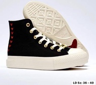 New💕 รองเท้าผ้าใบ คอนเวิส Chuck Toylor Valentines Day 2023 Rare (36-40EU) ทำจากผ้าแคนวาสตกแต่งอะไหล่