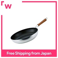 HOKURIKUALUMI Lightweight Nonstick Frying Pan 33cm Silver | Gas, Heater Cooker / Teflon / Japan Made / Senlen Cast A-0246