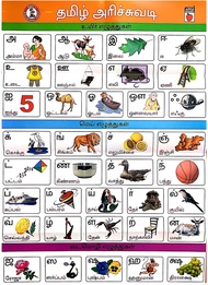 Tamil Books / Tamil Alphabet Book and chart For Toddlers / Kids