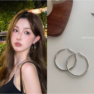 Korean Style Hoop Earrings – 9 Designs | Minimalist Silver Statement Hoop Earrings for Women | Trend