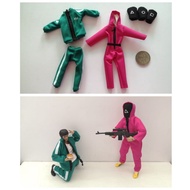 Toy Squid game 1/12 Outfit / Squid game toy figure outfit 112