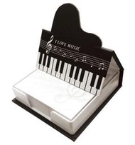 【愛樂城堡】音樂文具=鋼琴造型封面便條盒+便條紙~便利.實用.美觀