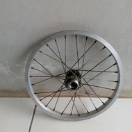 Alloy double threaded disc wheelset rims 16 inch 1pc removed