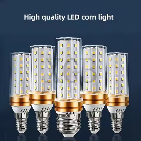 1pc LED Corn Light Bulb E14 E27 12W 16W 20W Large Area Cool Daylight E27 Medium Base for Outdoor Ind