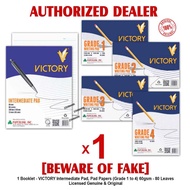 VICTORY Intermediate Pad Pads Paper Papers 1 WHOLE Grade Pad Paper Papers GRADE 1 2 3 4 - ( 1 Pad )