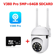 Tommjerry CCTV IP Camera WIFI cctv V380 Pro jarak jauh cctv mini sambung ke hp cctv satu paket lengk