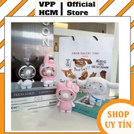 Quạt Cầm Tay Mini 677 Tích Điện Có Dây Sạc