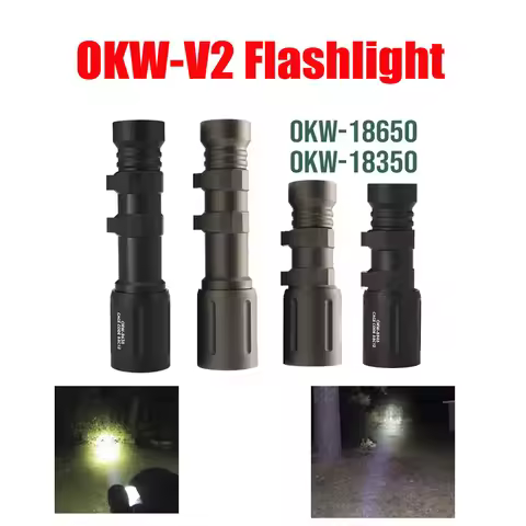 SOTAC Tactical MOD Metal OKW V2 Flashlight 18650 18350 Weapon Hunting Light ,Long1200 lumens,Short 6