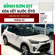 Sơn Xịt Xóa Vết Xước Cho Xe TOYOTA RAIZE Màu TRẮNG SỨ Code W09 - WHITE SOLID Chính Hãng OH PAINT Chấ