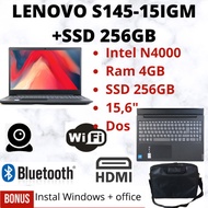 LAPTOP LENOVO S145-15IGM - N4000 - 4GB - SSD 256GB- 15,6"