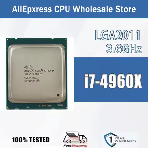 Intel Core i7-4960X 3.6GHz 6 Cores 12 Threads 15MB 32NM i7 4960X Computer CPU Processor Serve Packag