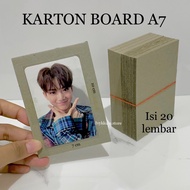 [Contents 20 Sheets] Cardboard Gray Board Packing Photocard 2mm A7 | Board Cardboard Paper