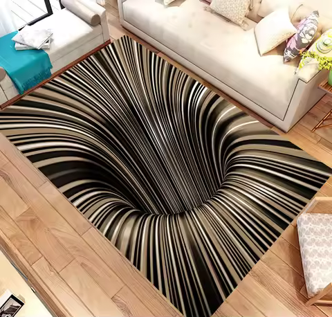 3D Vortex, Illusion Rug, for Living Room Rug Carpet,Area Rug,Non Slip Floor Carpet,Teen's Rug,Kids R