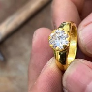 tempah cincin permata emas 24k asli 999