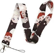 Aziraphale Crowley TV Show Angel Demon 17.7" Neck Lanyard Keychain Holder ID Badge Mobile Phone Pin 