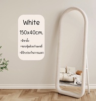 Yifeng Home กระจกโค้งตั้งพื้น กระจกตกแต่งร้าน บ้าน คาเฟ่ ขอบโค้งหุ้มด้วยกำมะหยี่ รุ่น E96