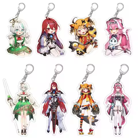 LuckySeven Store Hololive Virtual official Elizabeth Raora Panthera game character Acrylic keychain 