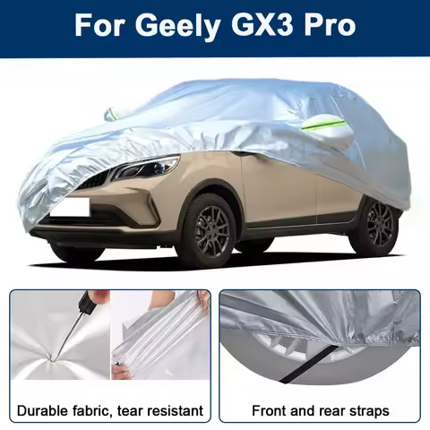 Outdoor Full Car Cover For Geely GX3 Pro with Reflective Strips Waterproof Snowproof Dustproof UV Pr