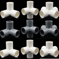 4 Types 20mm 25mm 32mm PVC Pipe Fittings 3/4/5/6 Ways Home Garden Irrigation Hose Fittings Water Con
