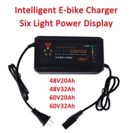 ♞,♘E-bike Charger 48V20Ah 48V32Ah 60V20Ah 60V32Ah Intelligent For Lead Acid Battery Electric Bicycl