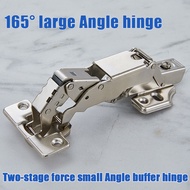 165 Degree Large Angle Hinge Hinge Stainless Steel 180 Degree Swing Door Damping Buffer Kitchen Cabi