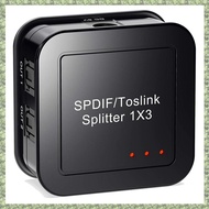 (DXCP) Digital Optical Audio 1X3 SplitterDigital SPDIF TOSLINK Optical Fiber Audio Splitter1 in 3 Ou