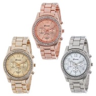 日內瓦 三眼錶 水鑽錶 鋼錶 商務錶 金錶 玫瑰金 男錶 對錶 情人節禮物 交換禮物 情侶款 現貨 閨蜜 錶 手錶