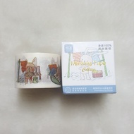 [P0298] Rabbit Doing Chores Washi Tape Sampler