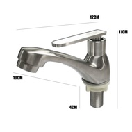 AT-555555SS 304 STAINLESS STEEL BASIN TAP BATHROOM FAUCET WATER PILLAR WATER TAP