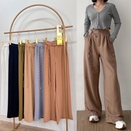 ASOKA Zoey Pants 3625 - Crinkle pants - Women's Culottes - Plain Long Pants