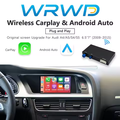 WRWD NEW Wireless CarPlay Android Auto Interface For Audi 2009-2018 A4 A5 S4 S5 A6L A7 Original Car 
