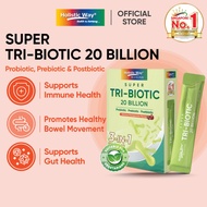 Holistic Way Bio-Elixir Super Tri-Biotic 20 Billion - 1.8g x 15 Powder Sachets (Supports optimal gut