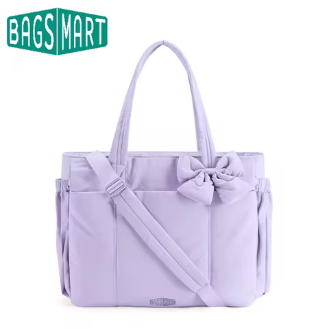 BAGSMART Large Capacity Tote Bag for Women Versatile Commuting Handbag Messenger Multiple Pockets Sh