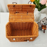Carrying Basket Souvenir Woven Carrying Basket Storage Basket Imitation Rattan Box Retro Rattan Bask