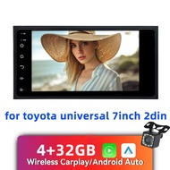 Honxun 4G Ram 32G Rom for toyota universal hilux camry Corolla ex Car 2din Stereo Android head unit 