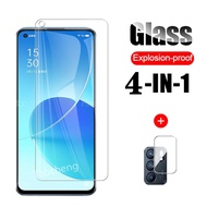 Tempered Glass Film for Oppo Reno 6 5 4 Z F Lite 4G 5G Reno6Z Reno6 Reno5 Reno5Z Reno5F Reno4 Reno4F Reno4Z HD Screen Protector Camera Film Lens Film Tempered Glass Protective Film