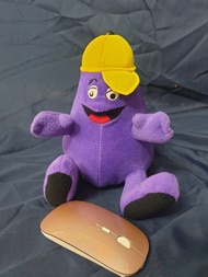 （c47）1996年 麥當勞 奶昔大哥 紫色 娃娃 玩偶 布偶 茄子色 早期 懷舊 復古